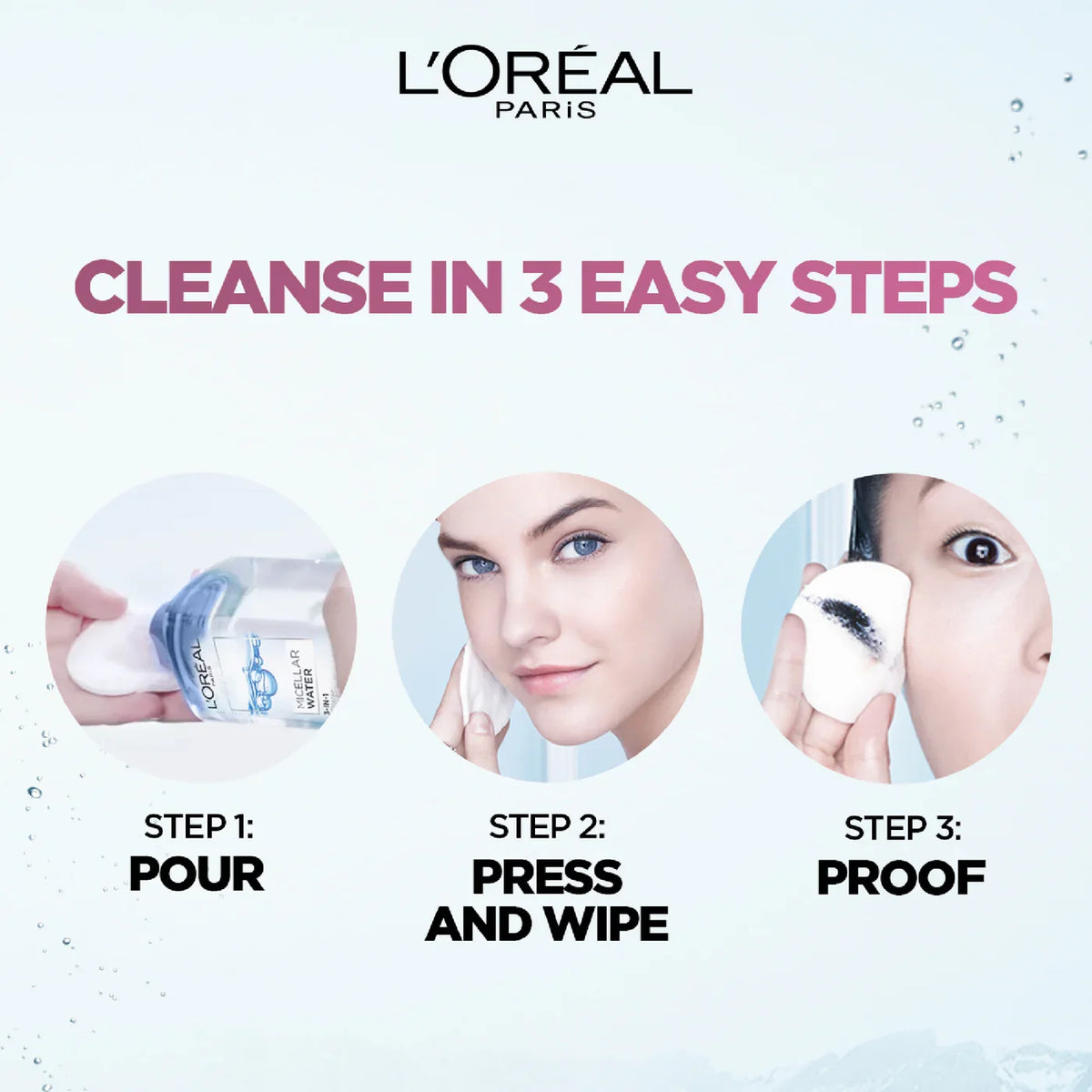 Loreal 3-in-1 Micellar Water makeup remover 400ML