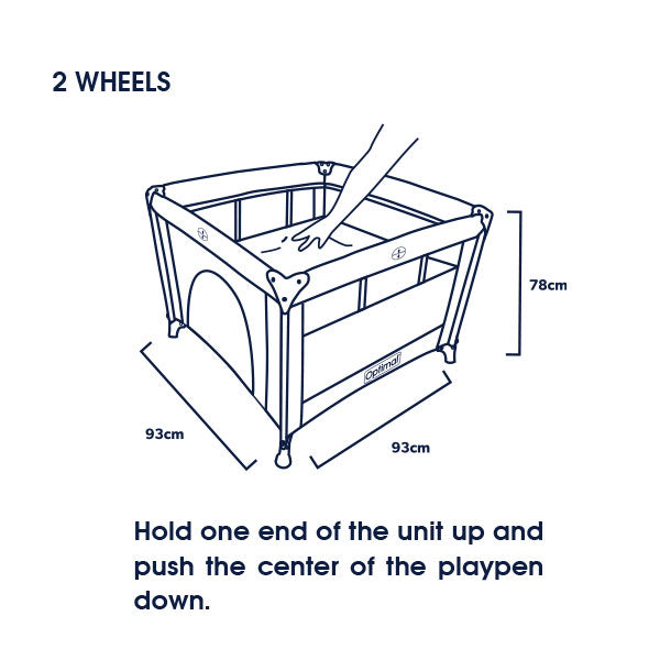Optimal Baby Playpen (93×93 cm)