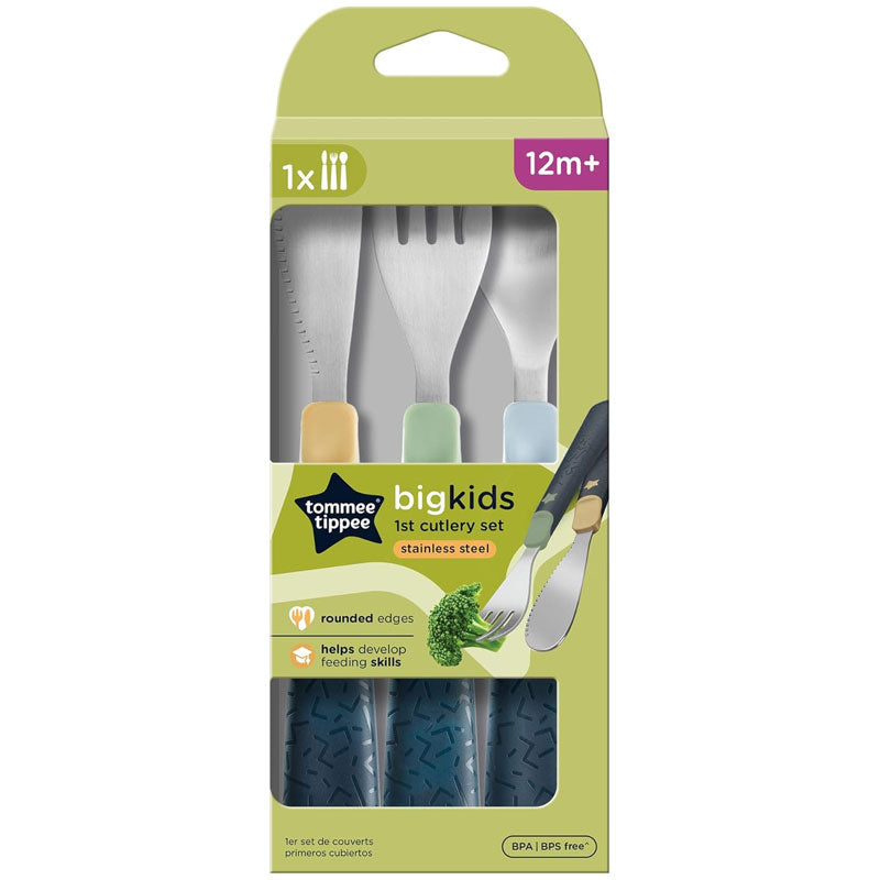 Tommee Tippee 12m+ Big Kids 1st Cutlery Set Stainless Steel
