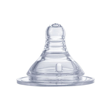 OPTIMAL Wide Neck Silicone Nipple 0+ (2Pcs)
