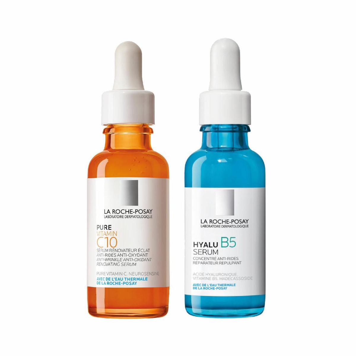 LA ROCHE POSAY HYALU B5 SERUM 30ML+ LA ROCHE POSAY PURE VIT C10 SERUM 30ML