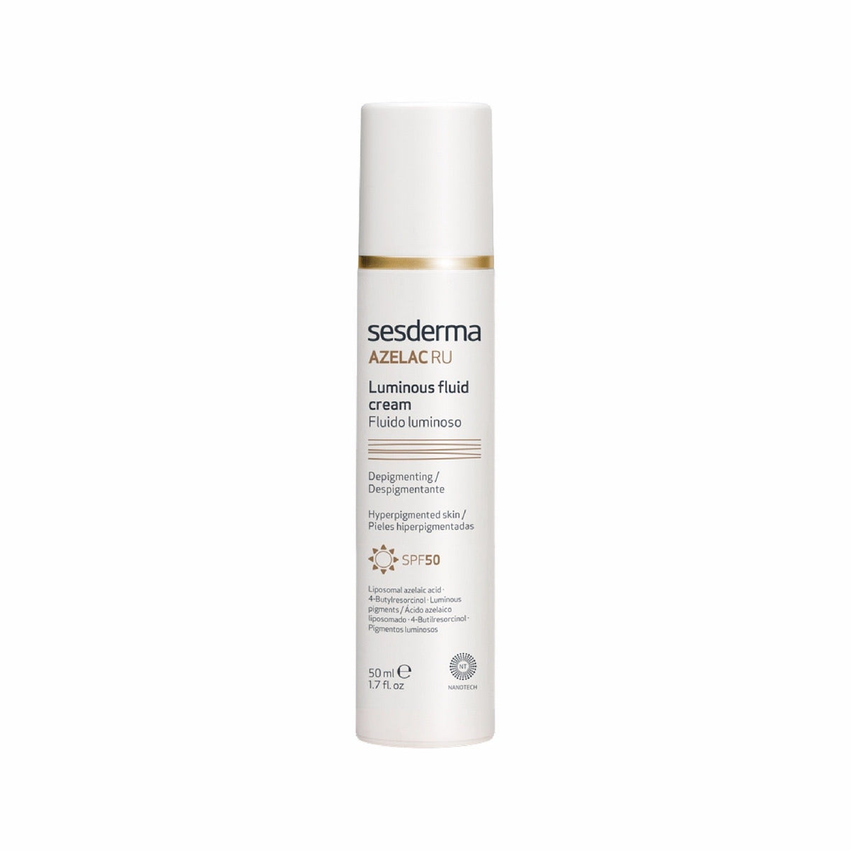 SESDERMA AZELAC RU LUMINOUS FLUID CREAM SPF 50+ 50ML