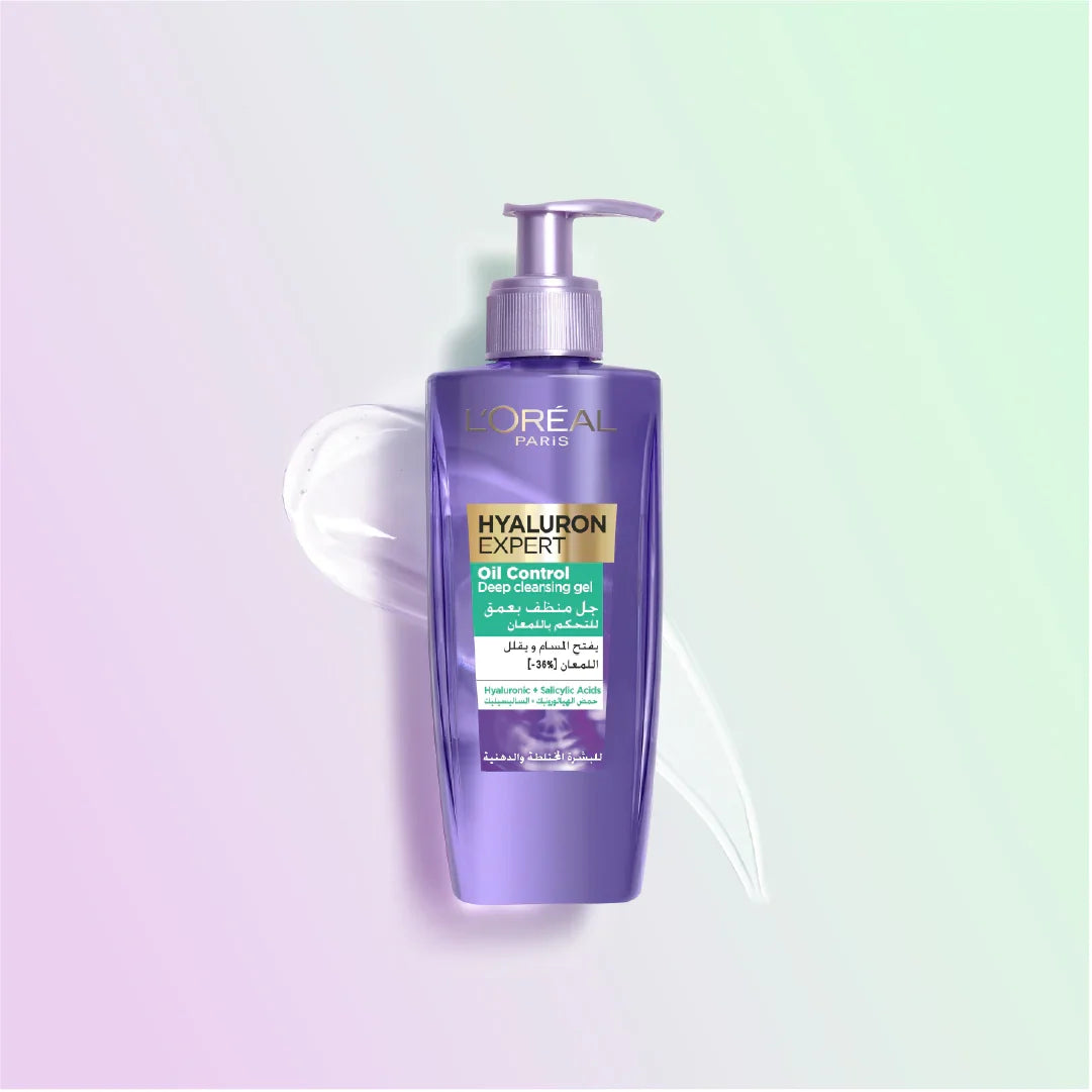 LOREAL HYALURON EXPERT OIL CONTROL DEEP CLEANSING GEL 200ML