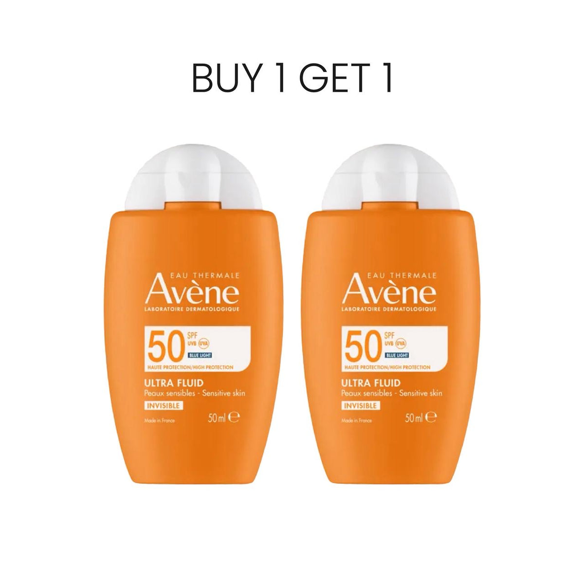 Avène Ultra Light Fluid Invisible SPF50 Sunscreen Buy 1 Get 1 Bundle
