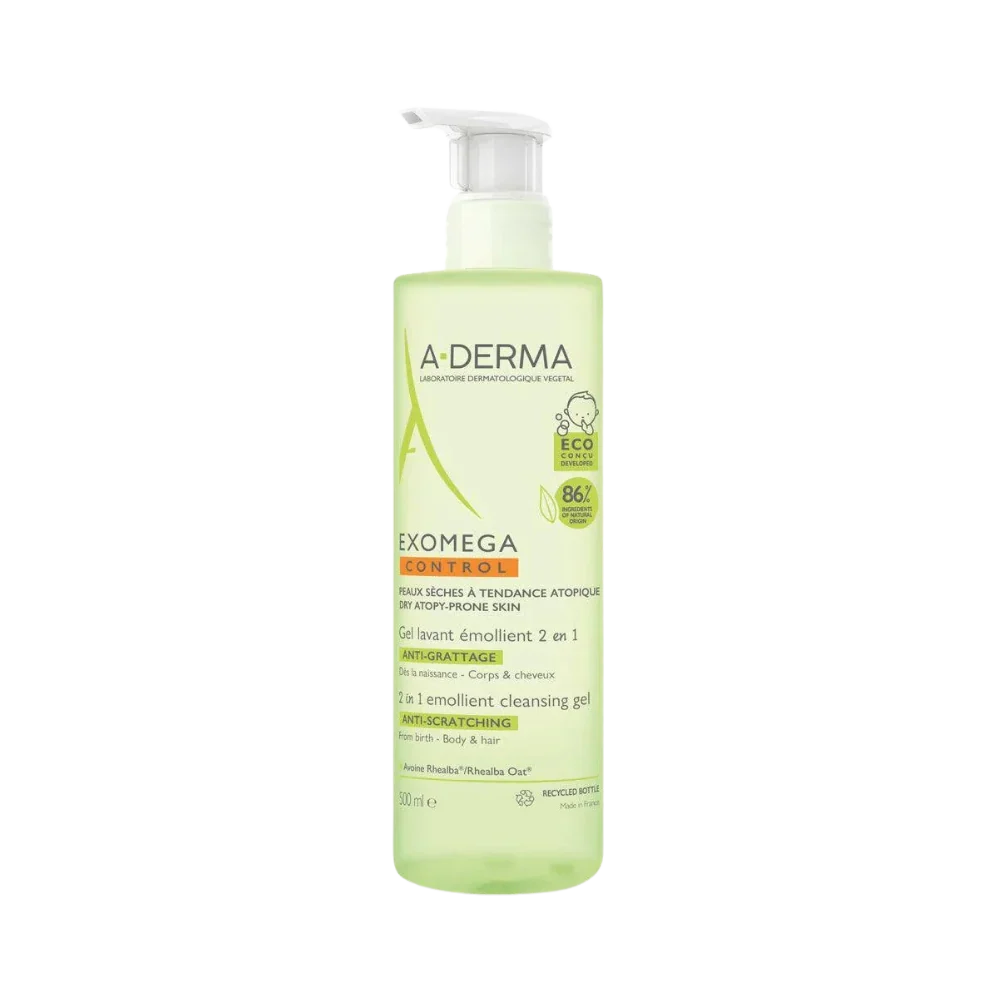 ADERMA EXOMEGA CONTROL GEL 2 IN 1 EMOLLIENT CLEANSING GEL 500ML