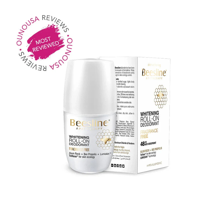 BEESLINE WHITENING ROLL-ON DEODORANT - FRAGRANCE FREE