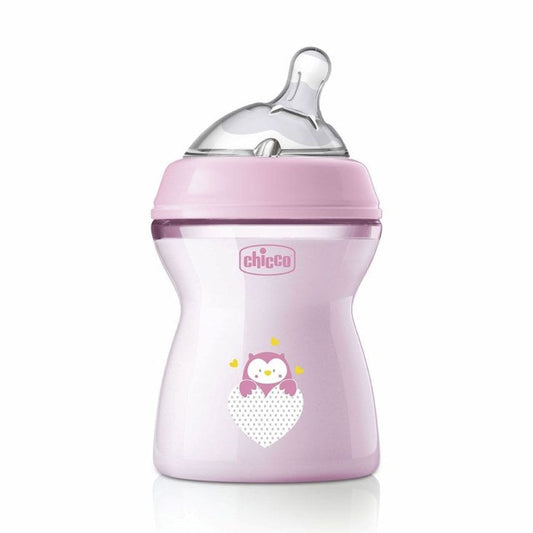 CHICCO NaturalFeeling Bottle 250ml Medium Flow 2M+ Colored