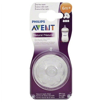 AVENT Disposable Silicone Teats Natural