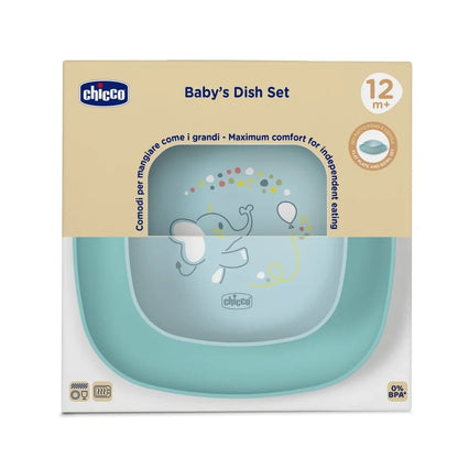 CHICCO Baby Dish Set 12M+