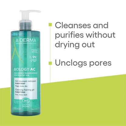 ADERMA Biology AC Purifying Cleansing Foaming Gel 400ML
