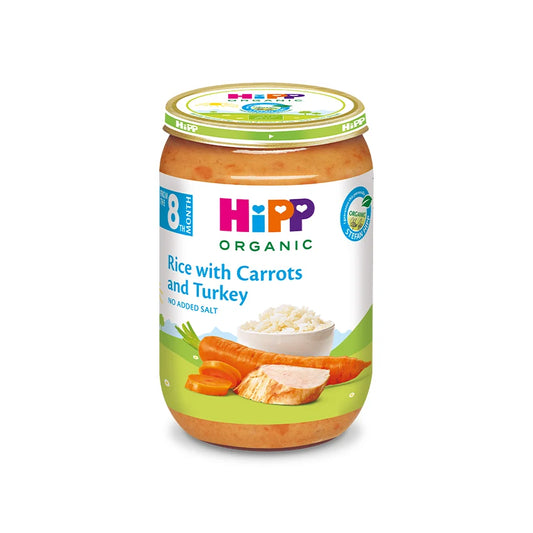 HiPP Organic Rice Carrots with Turkey 220g 8M+