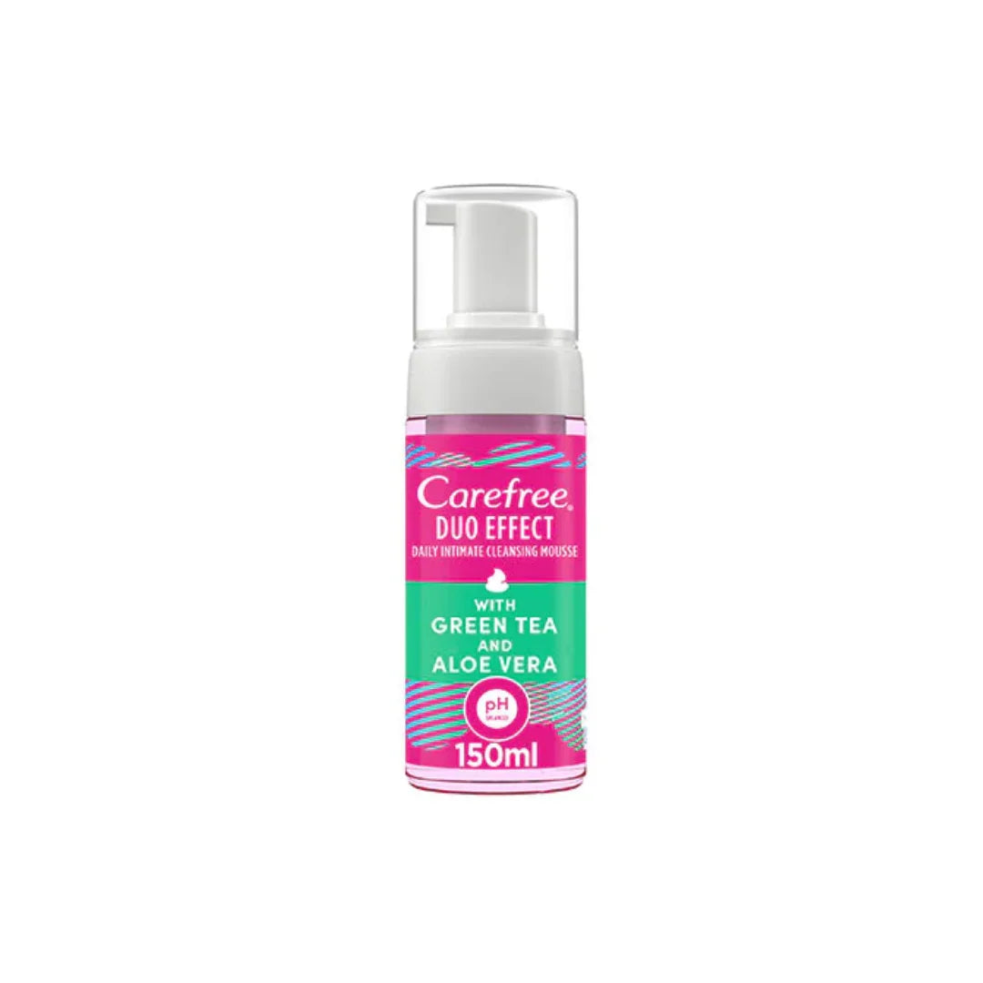 Carefree Intimate Foam With Green Tea And Aloe Vera 150ml