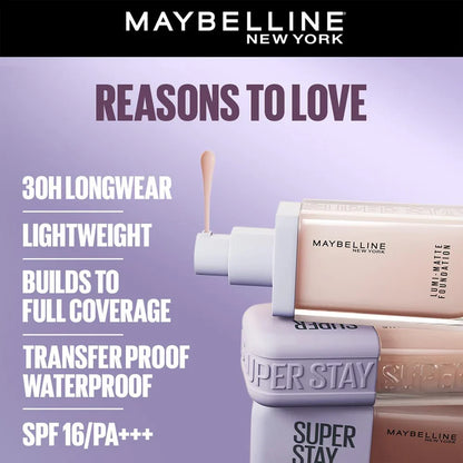 MAYBELLINE New York Super Stay Lumi Matt Foundation
