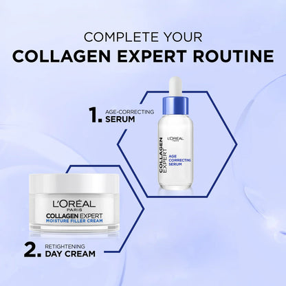 L’Oréal Paris Collagen Expert Moisture-Filling Cream, With Glycerin & Collagen Peptide Fractions
