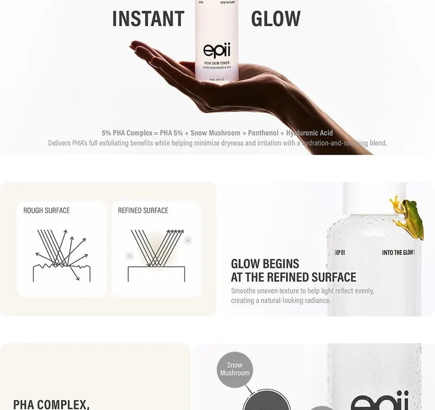 EPI NEW SKIN TONER SNOW MUSHROOM & PHA