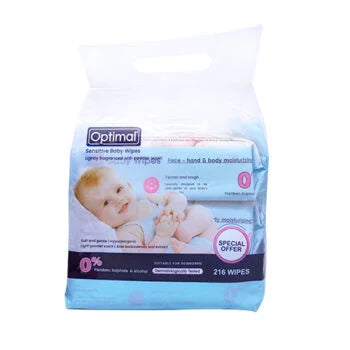 OPTIMAL Baby Wipes Pack Of 3 SENSITIVE