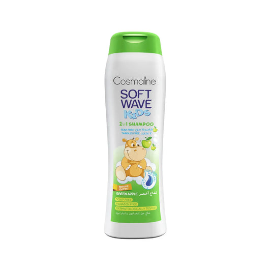 Cosmaline Soft Wave Kids 2 In 1 Shampoo Green Apple 400ml