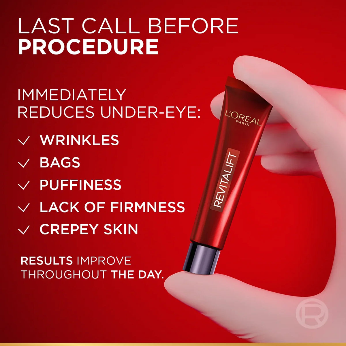 Loreal Revitalift Laser Instant Eye Bag Eraser 15ML
