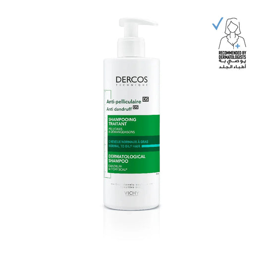 Vichy DERCOS ANTI-DANDRUFF TREATMENT SHAMPOO - NORMAL TO OILY HAIR 390ML
