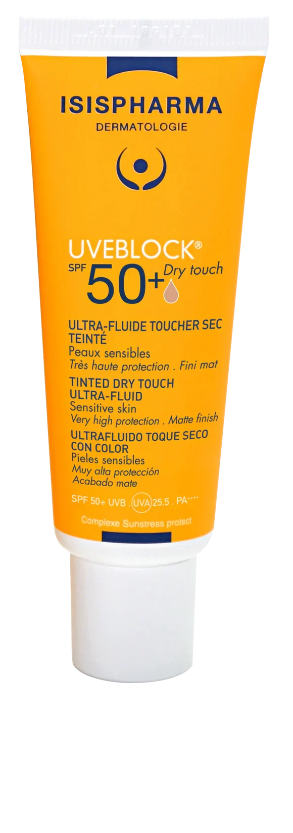 Isispharma UVEBLOCK SPF50+ Dry Touch Invisible Tinted Fluid - 40 ml