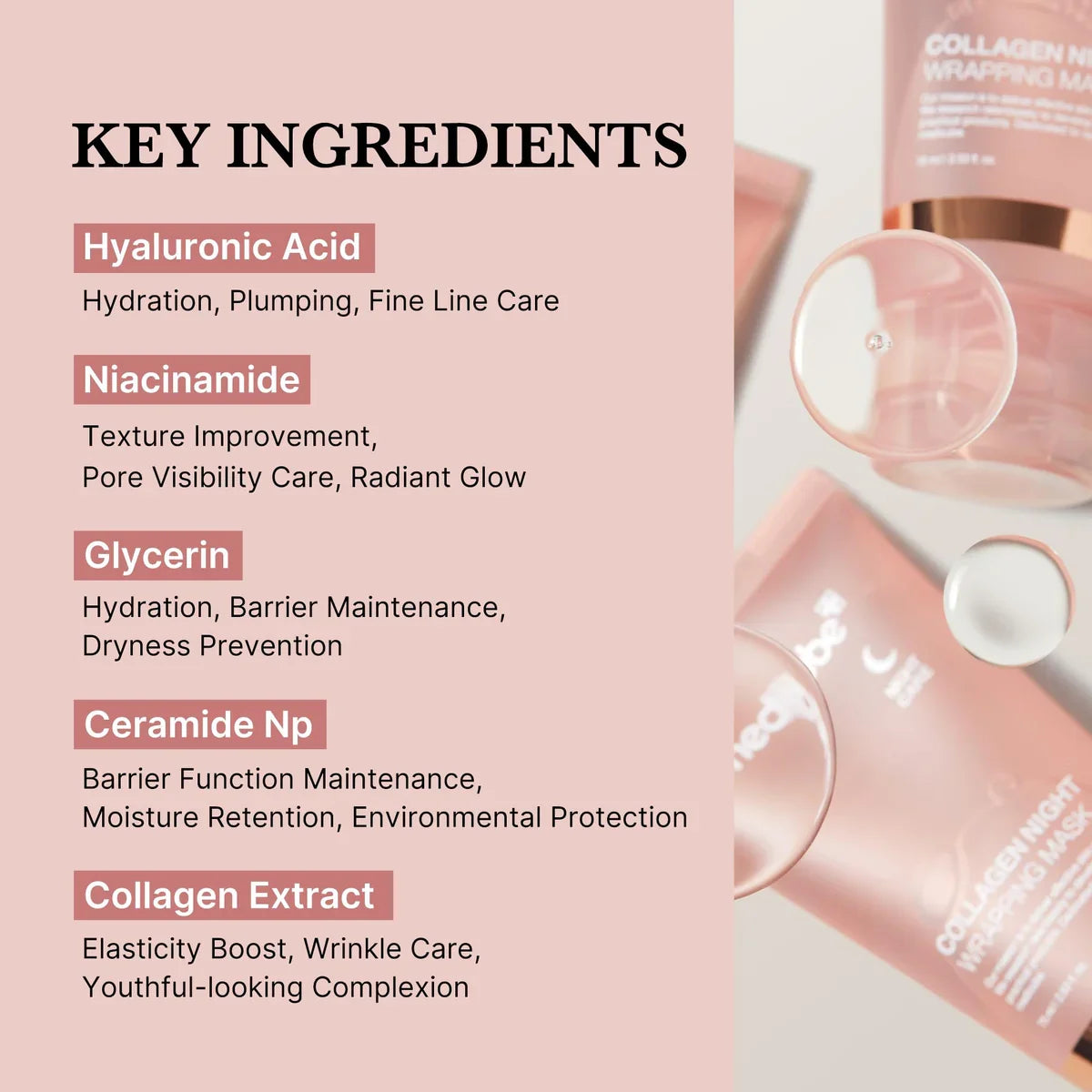 MEDICUBE - COLLAGEN NIGHT WRAPPING FACE MASK