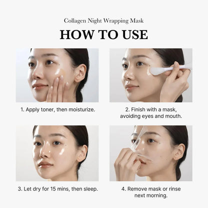 MEDICUBE - COLLAGEN NIGHT WRAPPING FACE MASK