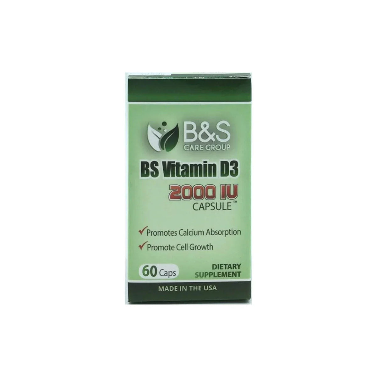 B&S Vitamin D-3 2000IU 30