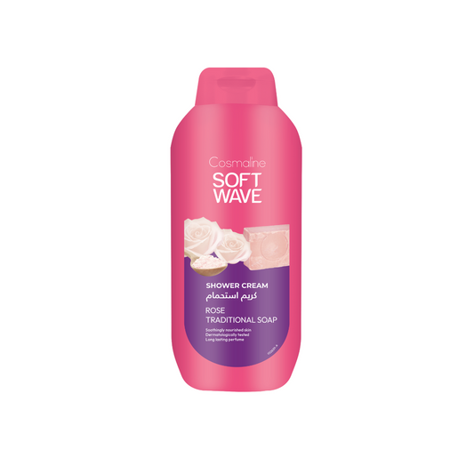Cosmaline Soft Wave Rose Traditional Soap Shower Cream 650ML