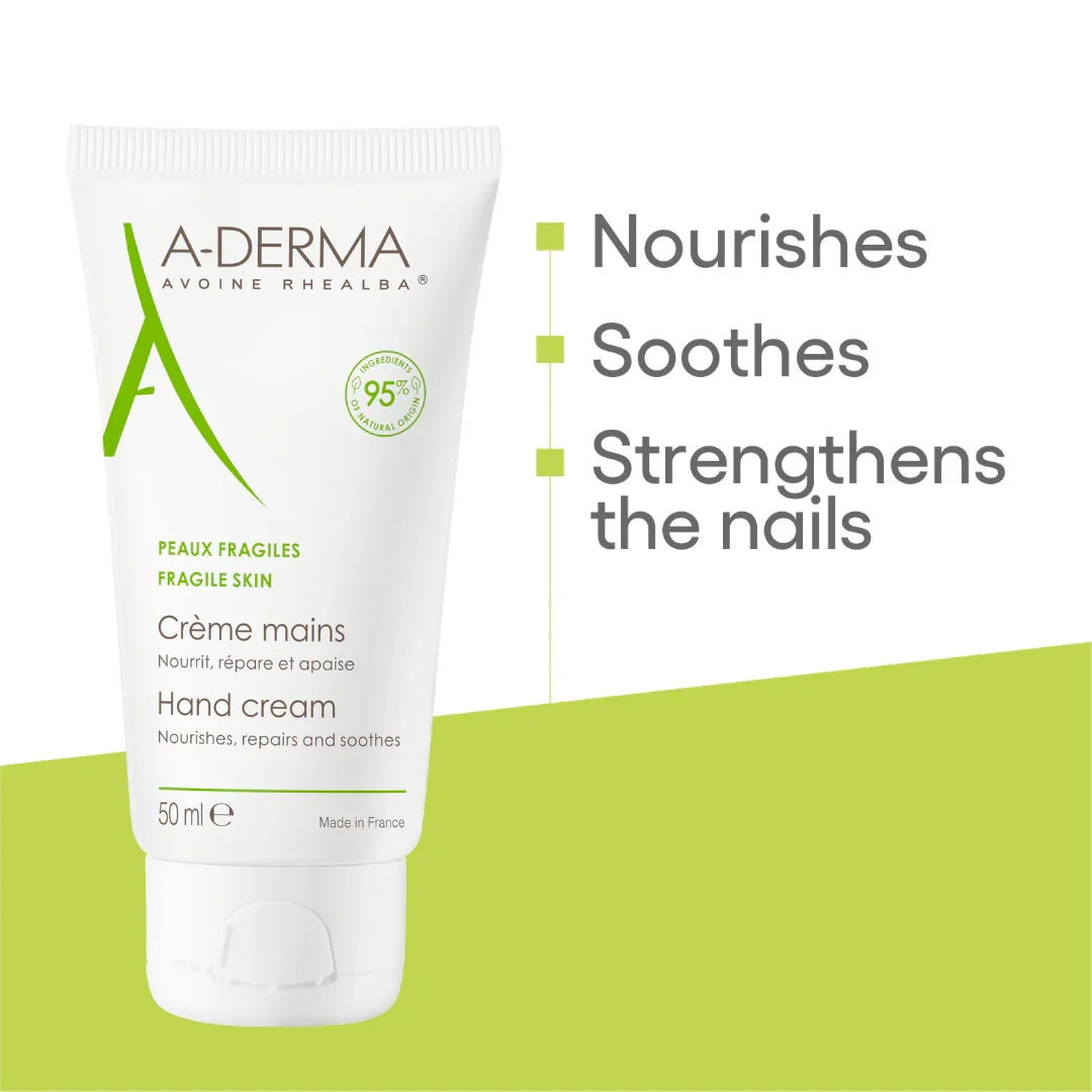 A-Derma Epitheliale AH Ultra Anti-mark Repairing Cream And A-Derma Oat Rhealba Hand Cream Buy 1 Get 1 Pouch Bundle