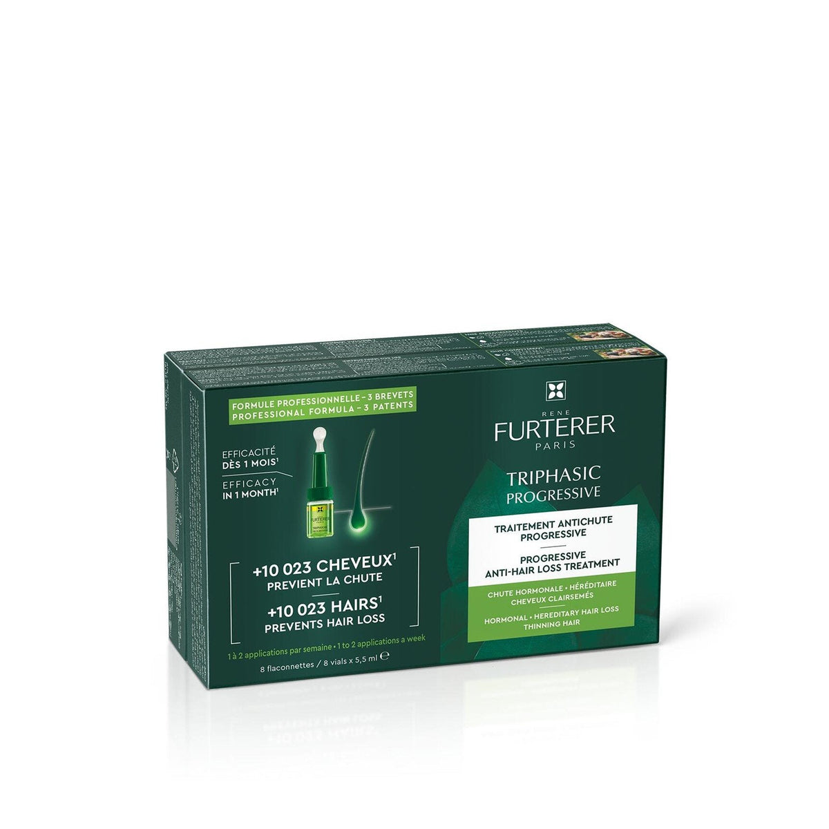 RENE FURTERER TRIPHASIC PROGRESSIVE ANTI-HAIR LOSS 8 AMPOULES