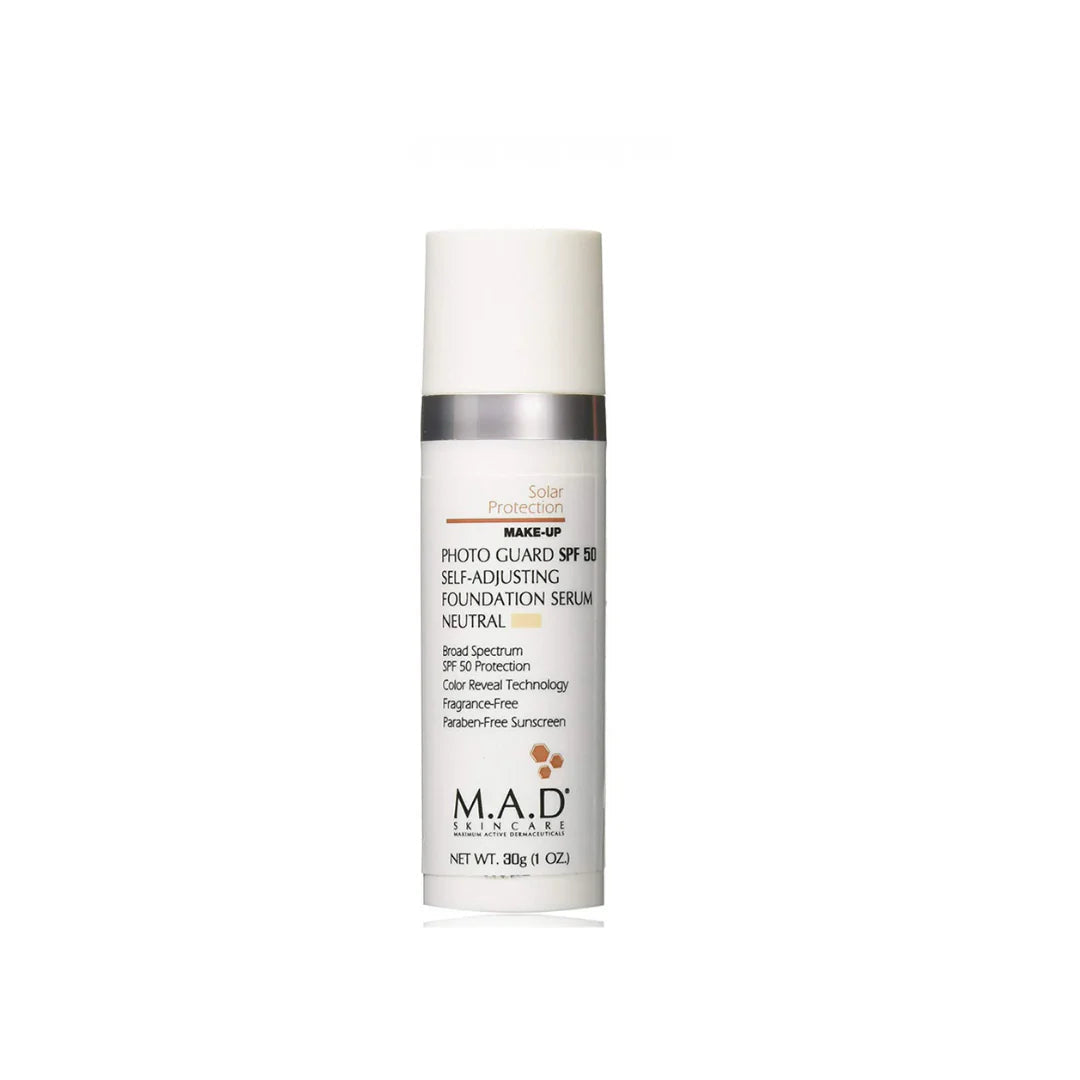 M.A.D. PHOTOGUARD SPF50 SELF ADJUSTING FOUNDATION SERUM: NEUTRAL