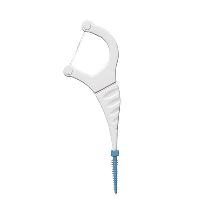 Cleodent 2 In 1 Floss Pick With Interdental Brush