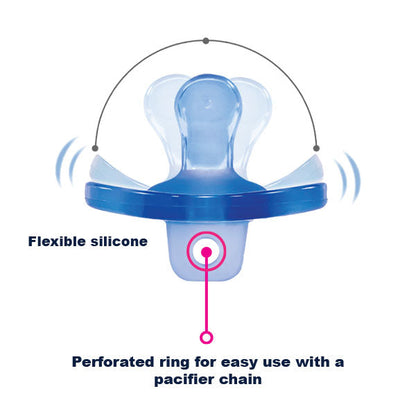 Optimal Orthodontic Silicone Pacifier – 0+