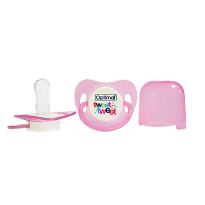 Optimal Round Nipple Silicone Pacifier 6+