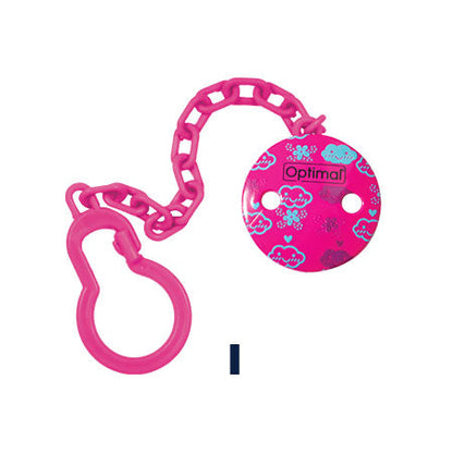 Optimal Pacifier Holder With Plastic Clip