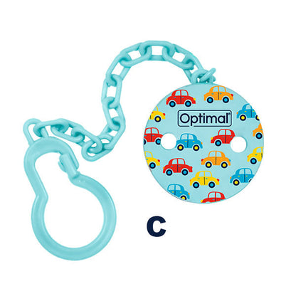 Optimal Pacifier Holder With Plastic Clip