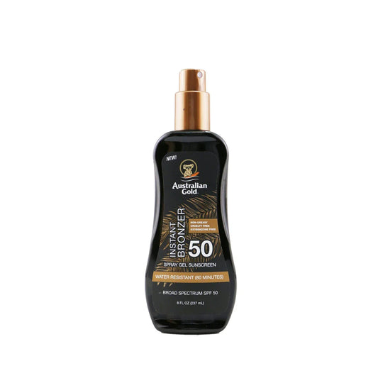 AUSTRALIAN GOLD Instant Bronzer SPF 50 Spray Gel Sunscreen
