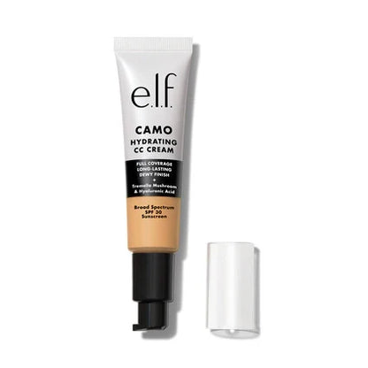 E.L.F Camo CC Cream Full-Coverage Color-Correcting Foundation With Broad Spectrum SPF 30