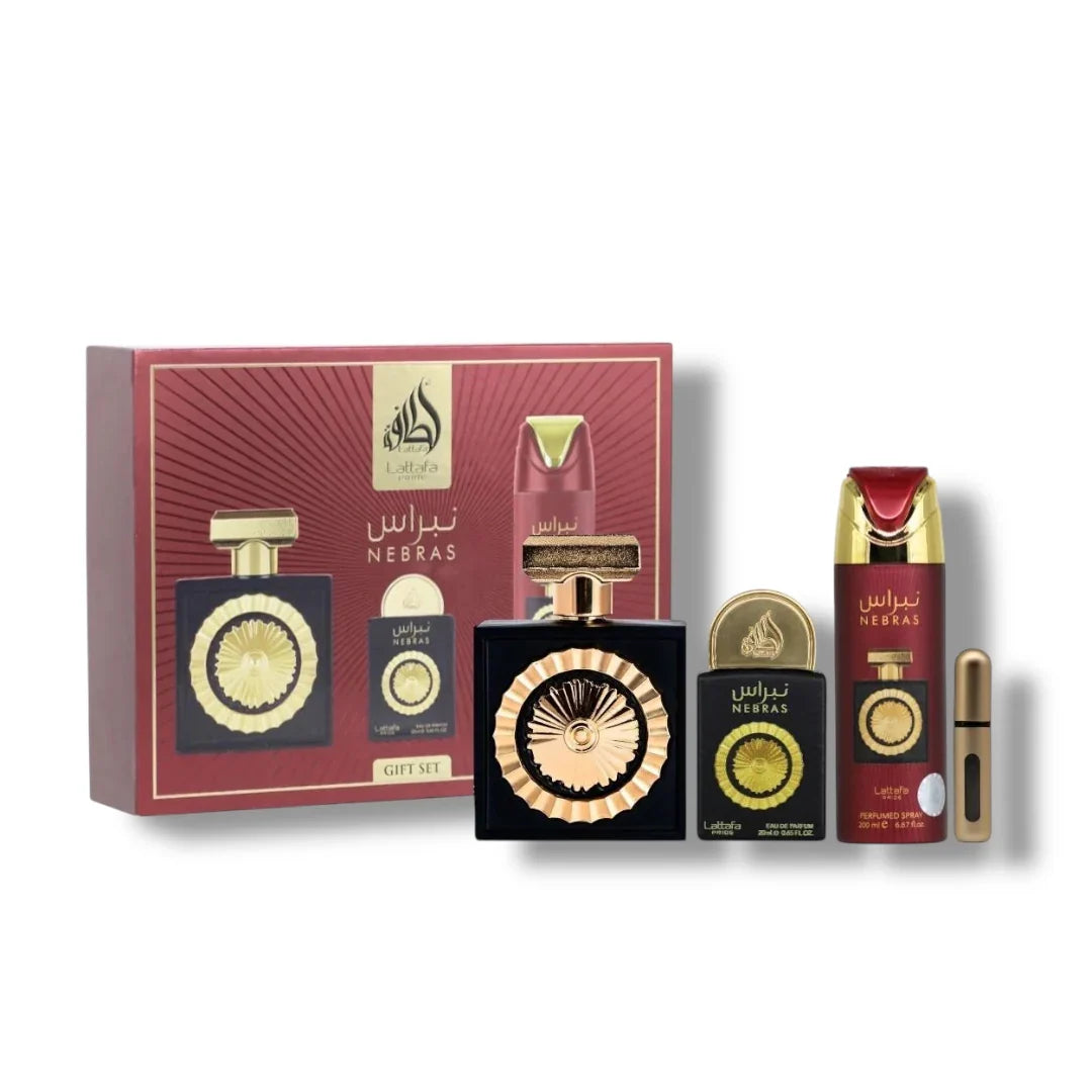 Lattafa Nebras 3-Piece Gift Set Eau de Parfum Trio