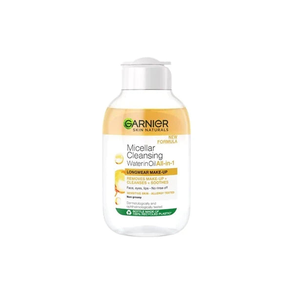 GARNIER MICELLAR WATER OIL-INFUSED FACIAL CLEANSER AND WATERPROOF MAKEUP REMOVER