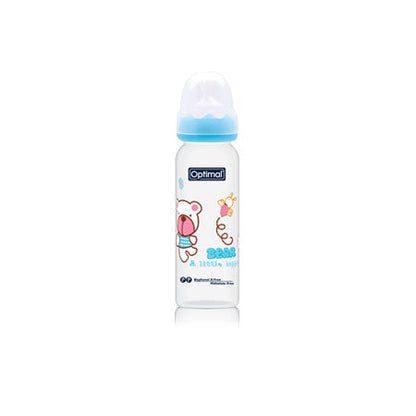 OPTIMAL Narrow Neck Orthodontic Feeding Bottle 240ml