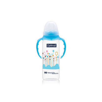 OPTIMAL Narrow Neck Feeding Bottle With Handle 240 ML