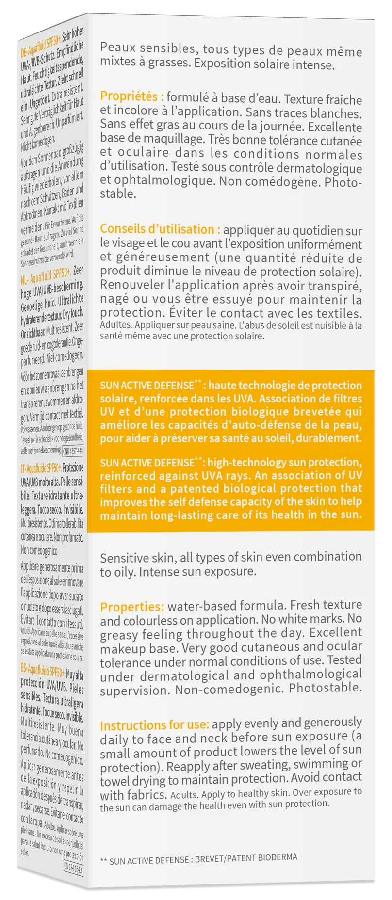 BIODERMA PHOTODERM AQUAFLUIDE SPF 50+ DRY TOUCH - INVISIBLE 40ML