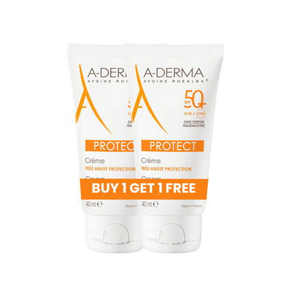 ADERMA PROTECT CREME SANS PARFUM SPF50+ 40ML Buy 1 Get 1 FREE