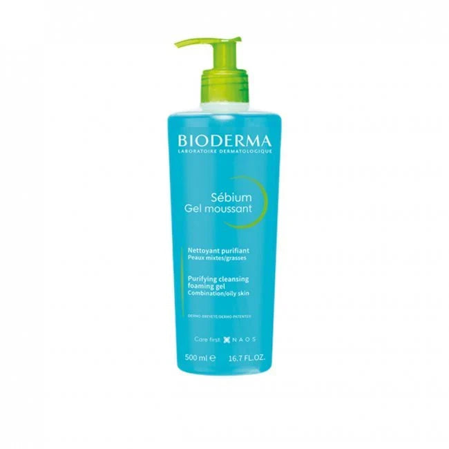 BIODERMA SEBIUM GEL MOUSSANT PURIFYING CLEANSING FOAMING GEL COMBINATION TO OILY SKIN