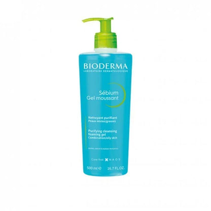 BIODERMA SEBIUM GEL MOUSSANT PURIFYING CLEANSING FOAMING GEL COMBINATION TO OILY SKIN