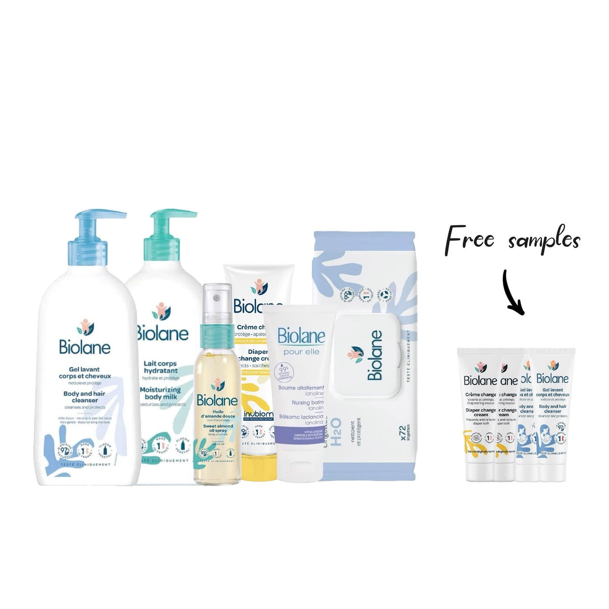 Biolane Newborn Baby Set + 4 mini samples