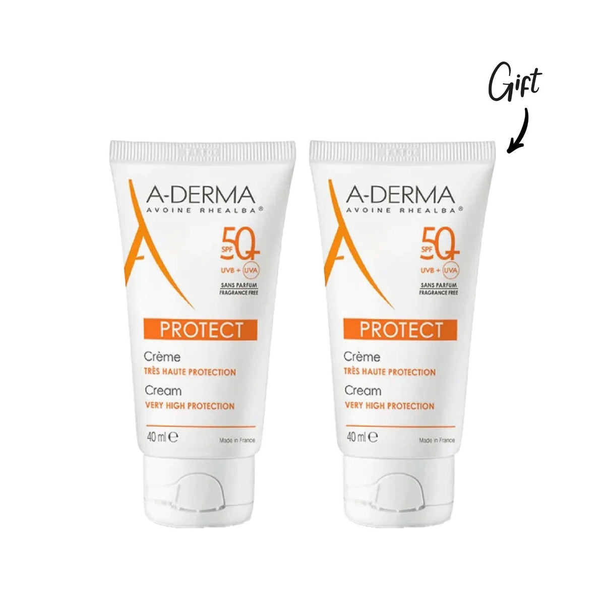 ADERMA PROTECT CREME SANS PARFUM SPF50+ 40ML Buy 1 Get 1 FREE